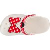 Biele dievčenské nazuváky Crocs Classic Disney Minnie Mouse Clog