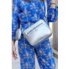 Rovicky strieborná crossbody kabelka s odnímateľným vreckom