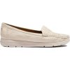 Béžové dierované mokasíny