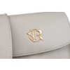 Rovicky Sivá crossbody kabelka so zlatými detailmi