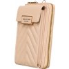 4U Cavaldi Béžová prešívaná crossbody peňaženka M675 (Veľkosť ONE SIZE)