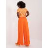 Oranžové široké letné nohavice