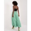 Pistáciové ľahké voľné nohavice