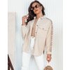 Béžová košeľová bunda s výšivkou DALALIS
