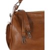 MARCO MAZZINI camel stredne veľká kožená kabelka
