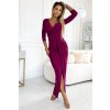 Lesklé fuchsiové šaty s trblietkami MILENA