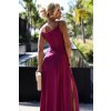 Elegantné fuchsiové maxi šaty DANIELE