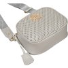 Rovicky Šedá crossbody kabelka s dierovaným vzorom