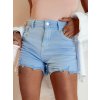 Svetlomodré rozstrapkané džínsové kraťase SUNYLOOK