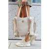 Rovicky Svetlobéžová shopper kabelka 2v1