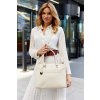 Rovicky Béžová elegantná shopper kabelka