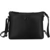 Peterson Čierna kožená messenger kabelka