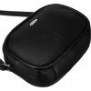 Rovicky čierna kožená malá crossbody kabelka