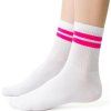 Biele dámske ponožky s pruhom Art. 026