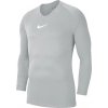 Sivé pánske tričko Nike Dry Park First Layer Longsleeve