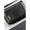 4U Cavaldi Čierna kožená stredná peňaženka M738