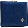 Milano Design Modrá malá peňaženka so zapínaním na háčik T030