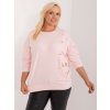 Svetloružová blúzka s ozdobnými gombíkmi