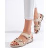 Pohodlné dámske béžové sandále