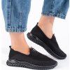 Čierne nazúvacie textilné slip-on