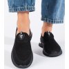 Čierne nazúvacie textilné slip-on