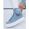 Svetlo modré dámske členkové tenisky