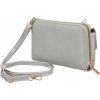 4U Cavaldi Sivá veľká peňaženka s odnímateľným popruhom M743