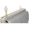 4U Cavaldi Strieborná veľká peňaženka s odnímateľným popruhom M741