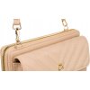 4U Cavaldi Ružová prešívaná peňaženka s popruhom M758