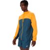 Modro-žltá pánska vetrová bunda ASICS Fujitrail Packable Windbreaker