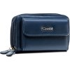 4U Cavaldi Tmavomodrá priestranná peňaženka M763