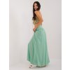 Pistáciová dlhá sukňa