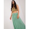 Pistáciová dlhá sukňa