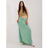 Pistáciová dlhá sukňa