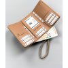 4U Cavaldi Tmavobéžová stredná peňaženka M770