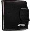 Rovicky čierna malá kožená peňaženka V286
