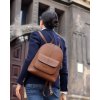 MARCO MAZZINI Hnedý elegantný kožený batoh