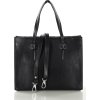 MARCO MAZZINI Čierna dámska elegantná shopper kabelka