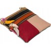 Farebná kožená crossbody kabelka