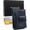 4U Cavaldi Tmavomodrá priestranná dámska peňaženka M802