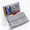 4U Cavaldi Sivá malá kožená peňaženka M799