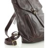 MARCO MAZZINI Tmavohnedý kožený batoh