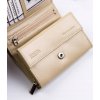 Rovicky Béžová malá dámska kožená prešívaná peňaženka V312