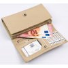 Rovicky béžová kožená peňaženka s RFID V304