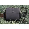 Černá KEDDO crossbody kabelka s kožešinou