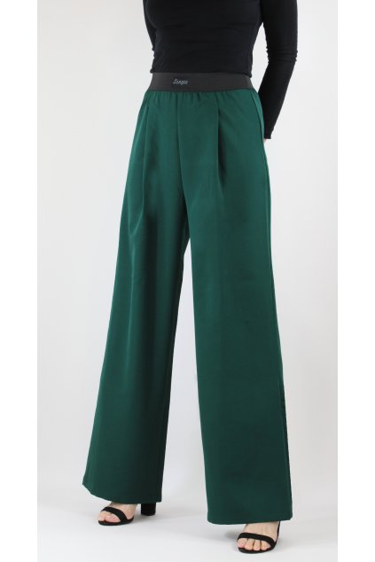 Dámské prodloužené kalhoty SUE dark green 1