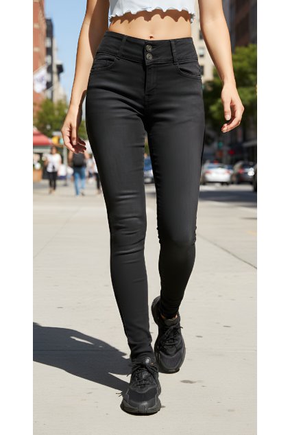 Dámské prodloužené džíny Amazing černé 10
