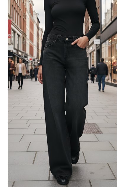 dásmké prodloužené džíny Yara black 10