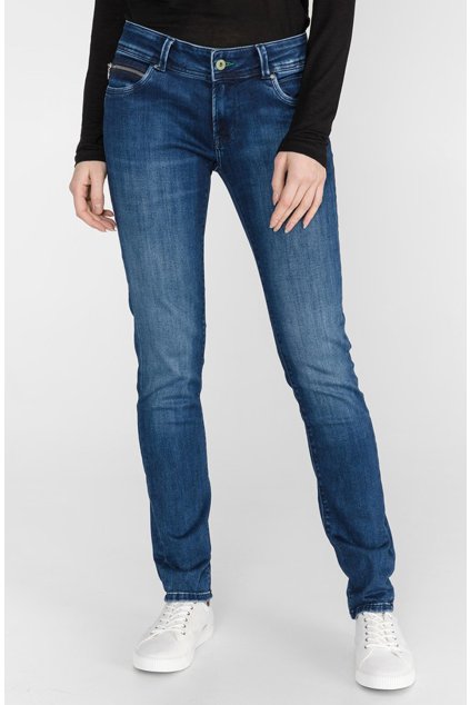 Dámské prodloužené džíny PEPE New Brook dark blue 4