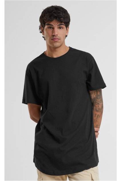 Pánské prodloužené triko URB black 1